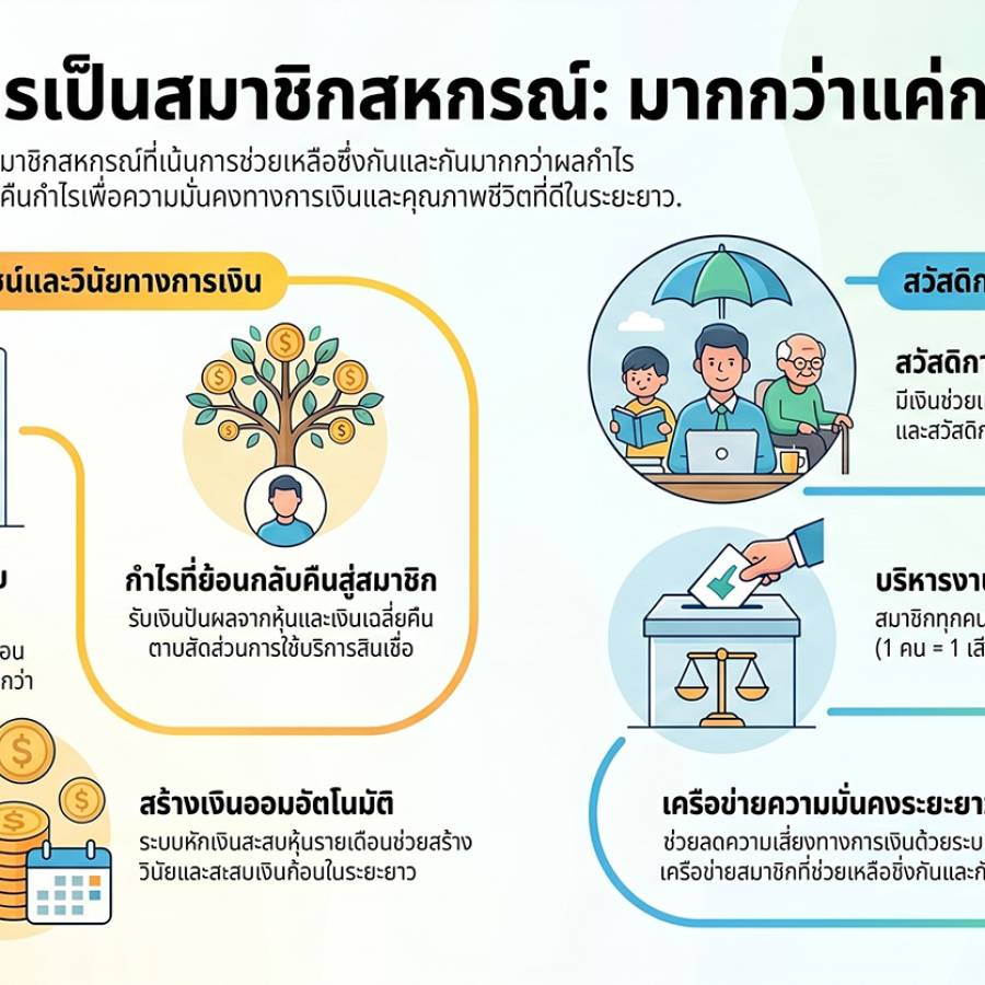 ข้อดีของการเป็นสมาชิกสหกรณ์